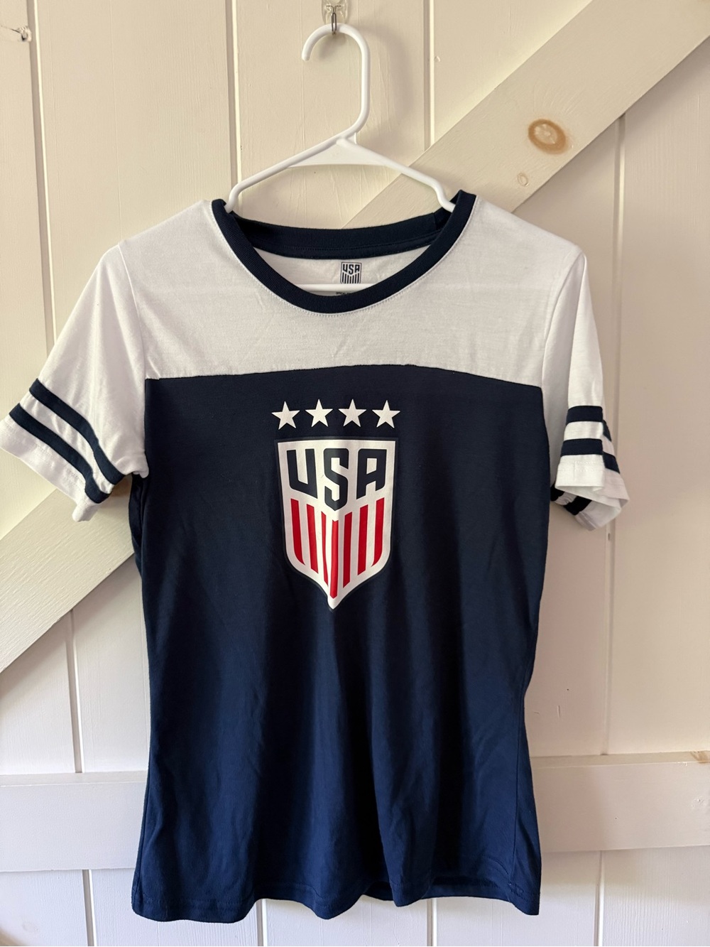 USA Graphic Short Sleeve Tee - Navy & White